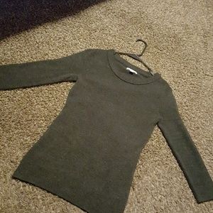New York and Co xs charcoal grey thin soft sweater
